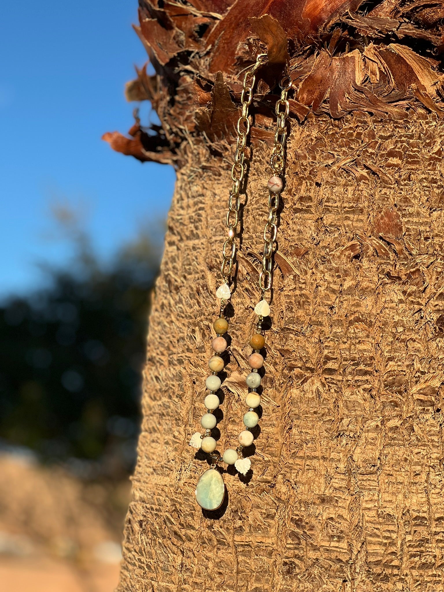 OOAK - Amazonite Queen Gemstone Necklace