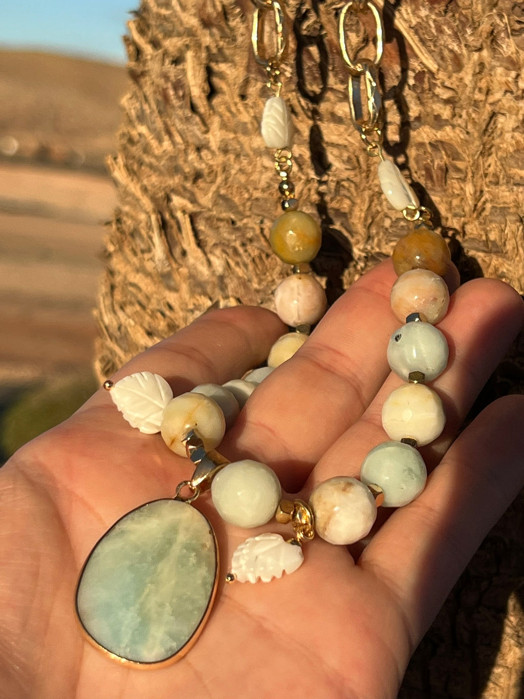 OOAK - Amazonite Queen Gemstone Necklace