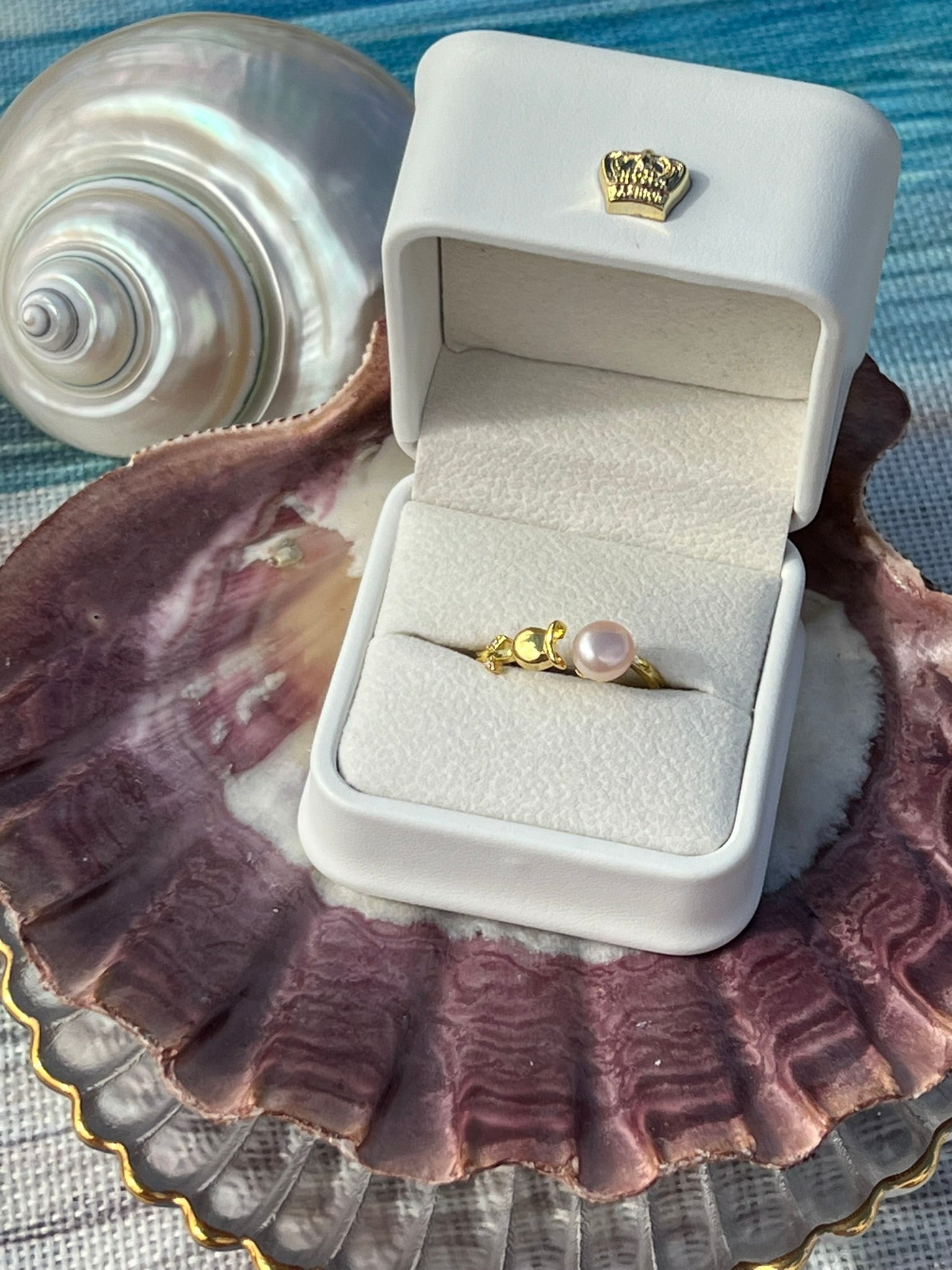Colette's Rose - Simple Pink Pearl Ring