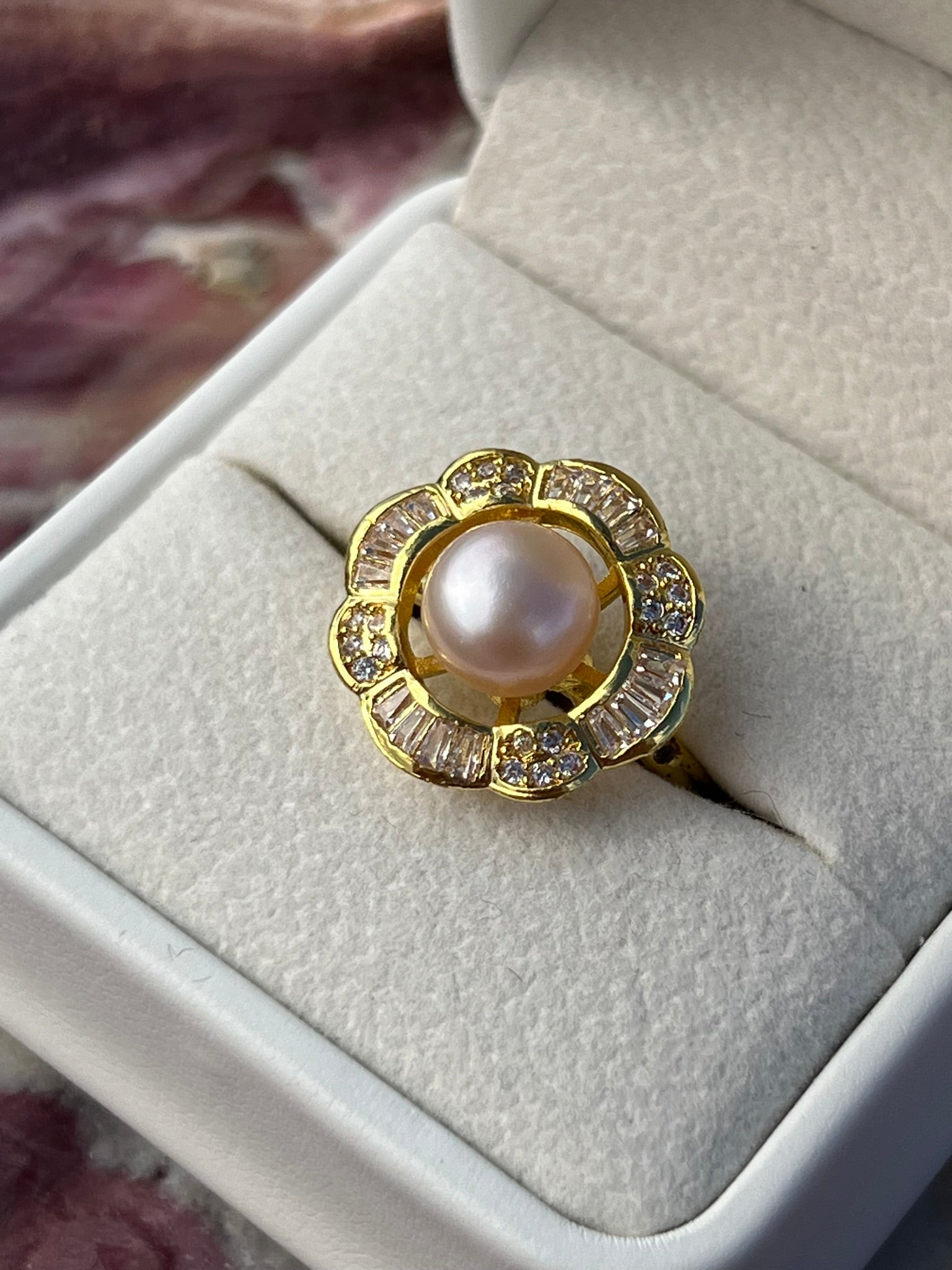 Ophelia's Pearl - Pink Pearl Ring