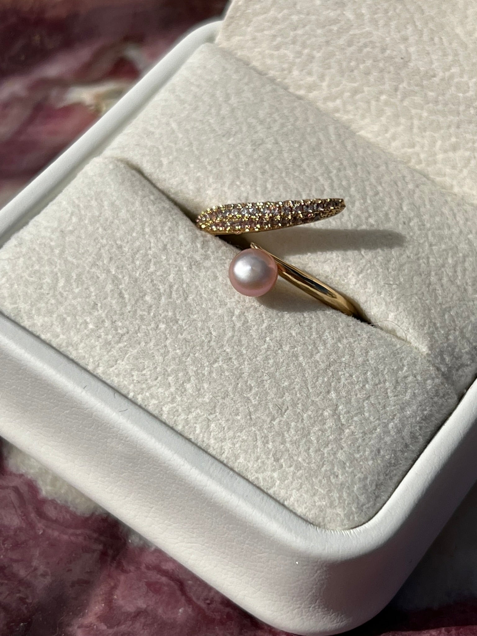 Charlotte's Wrap - Simple Purple Pearl Ring