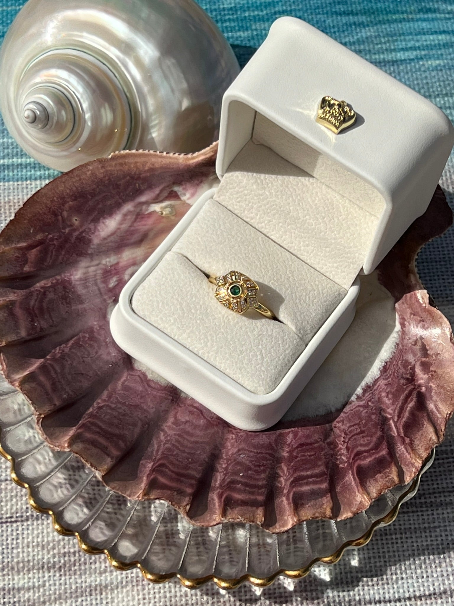 Esme - Gold Tone Ring Size 8