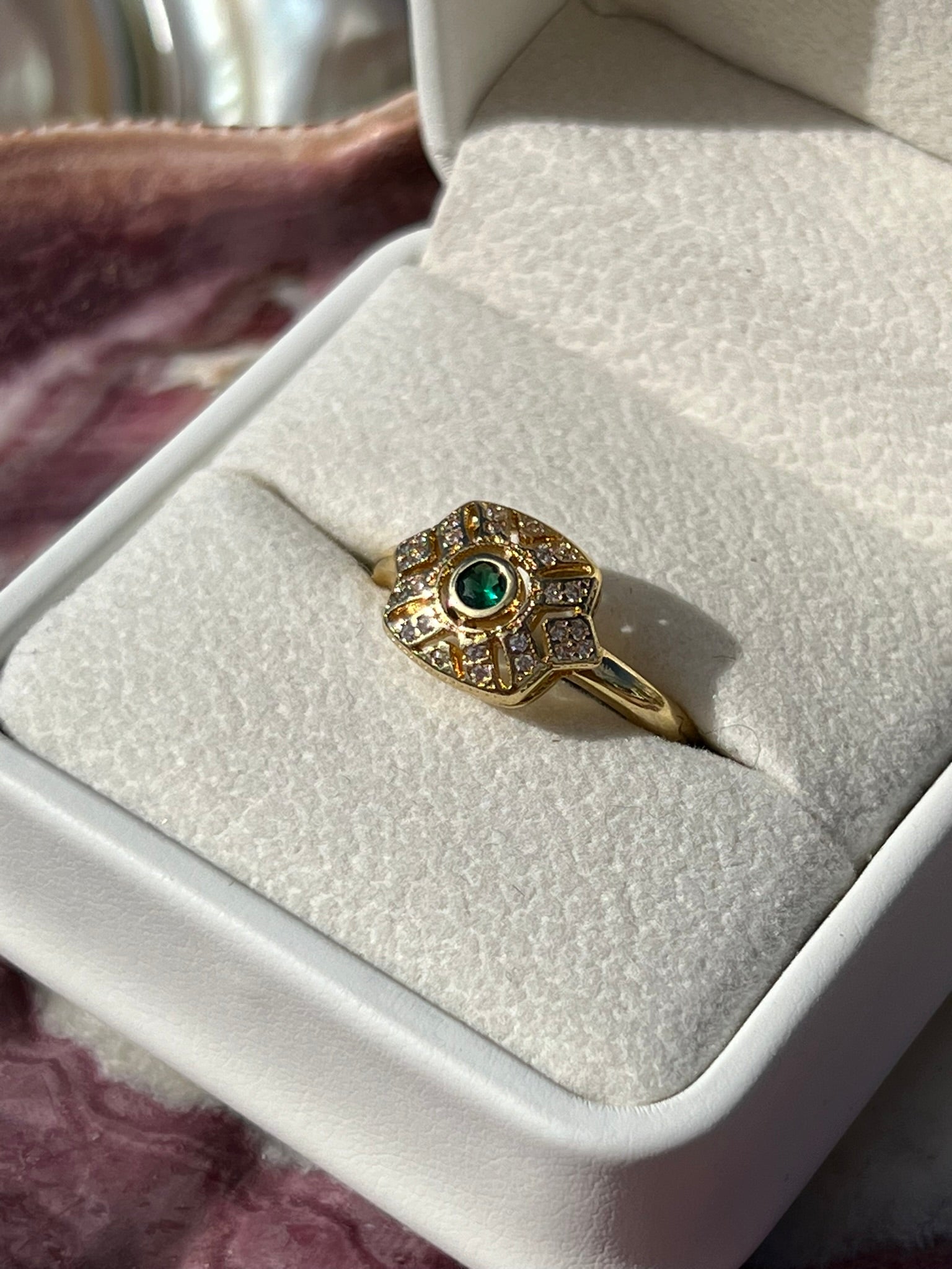 Esme - Gold Tone Ring Size 8