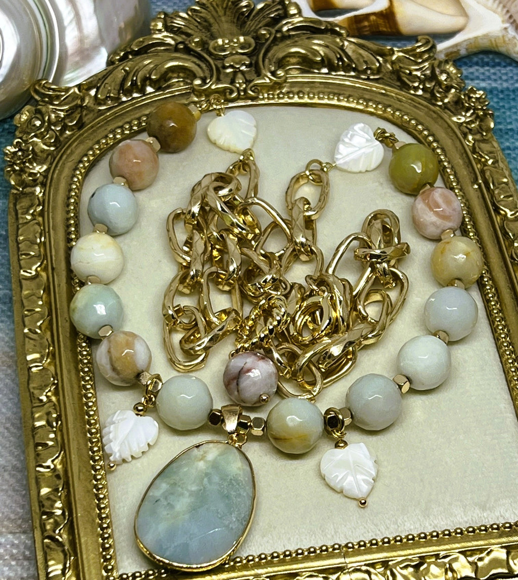 OOAK - Amazonite Queen Gemstone Necklace