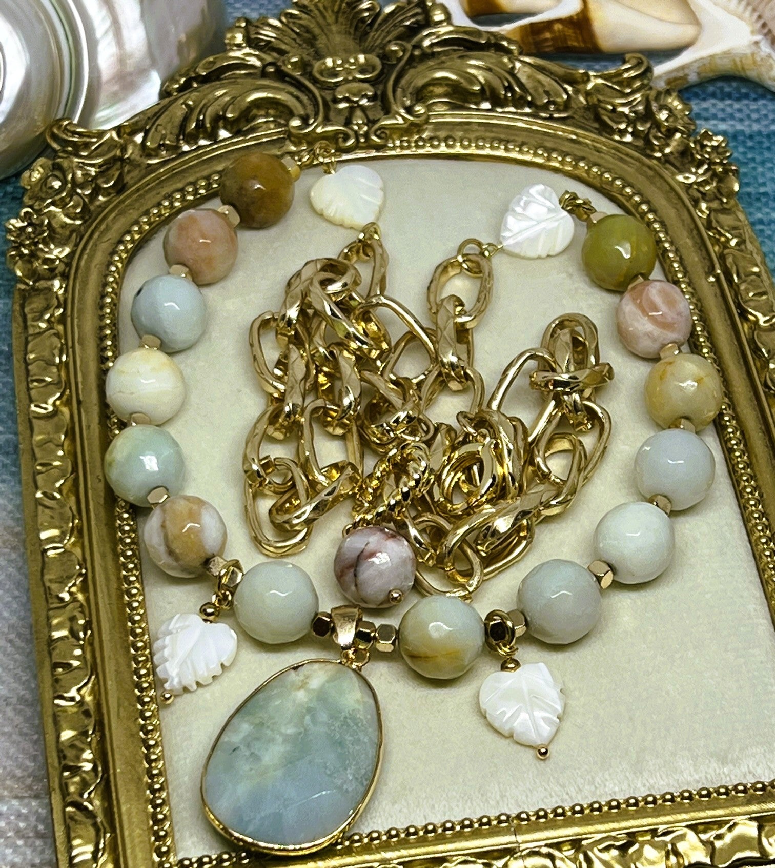 OOAK - Amazonite Queen Gemstone Necklace