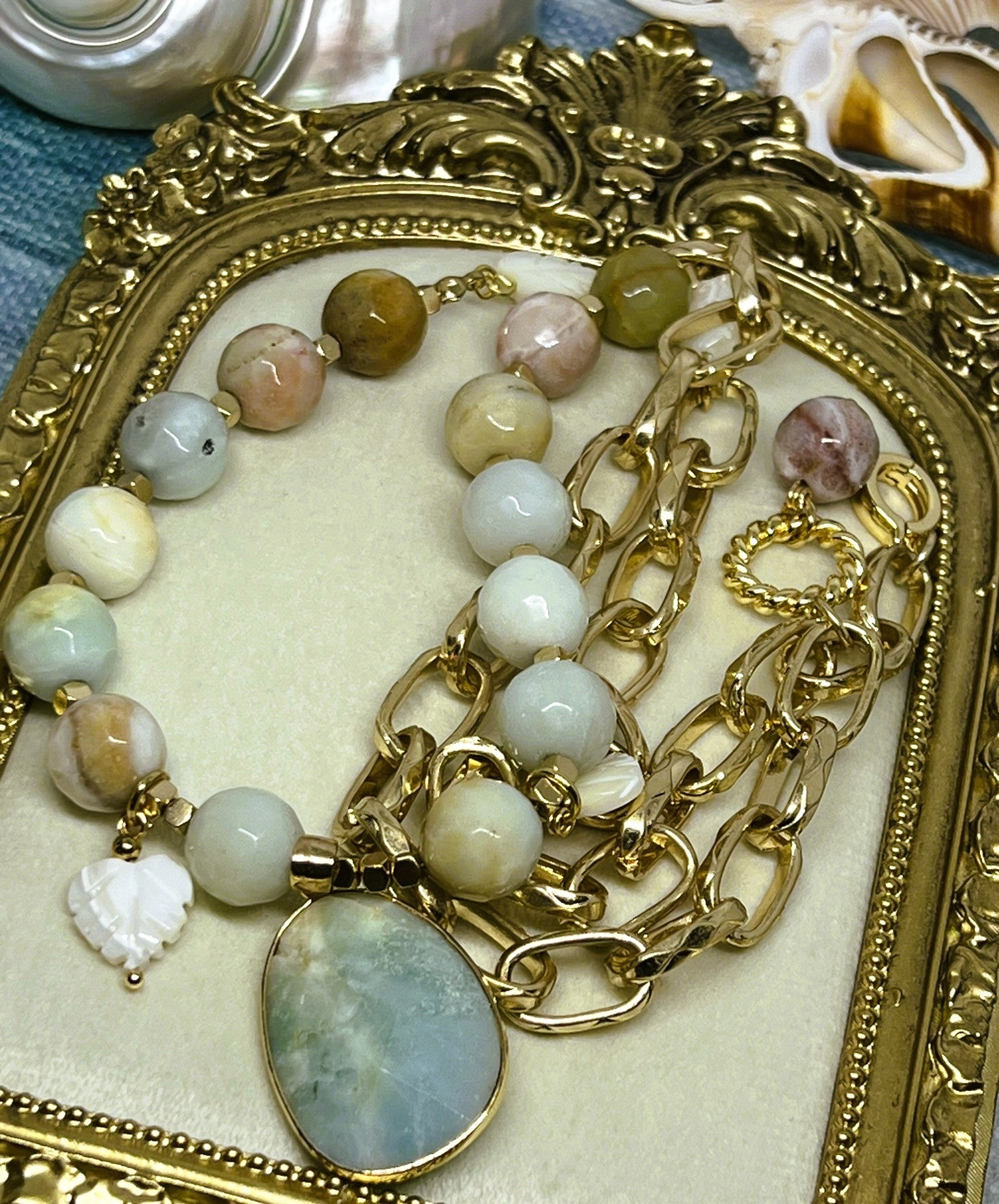 OOAK - Amazonite Queen Gemstone Necklace