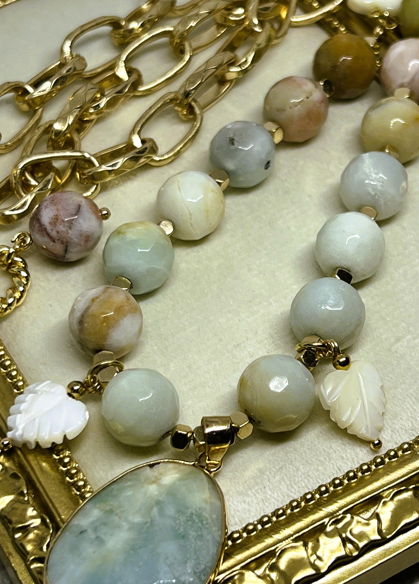 OOAK - Amazonite Queen Gemstone Necklace